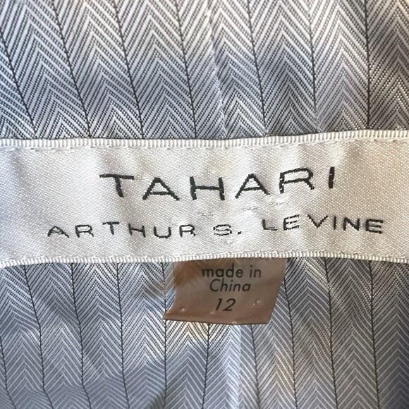 Tahari ASL Black White Spots Embellished One-Button Blazer Jacket Size 12 - Picture 2 of 14